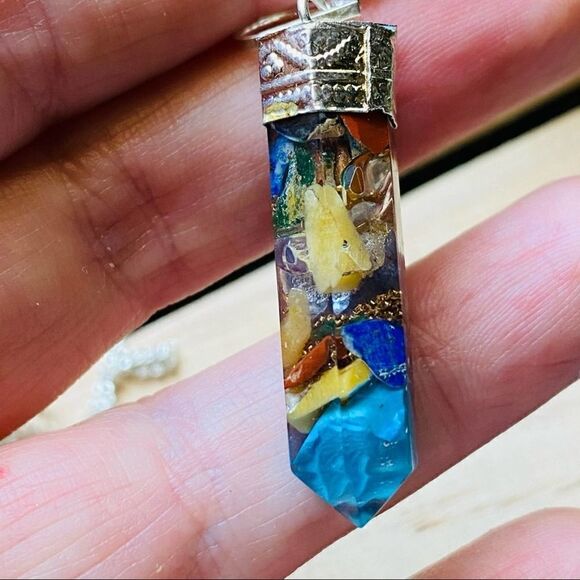 Obsidian Bracelet Orgone Pendulum Pendant Bundle - Picture 3 of 4